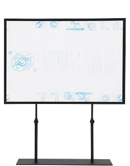 한정판매) PD007 데스크형 광고판 높이조절 (양면/가로형)