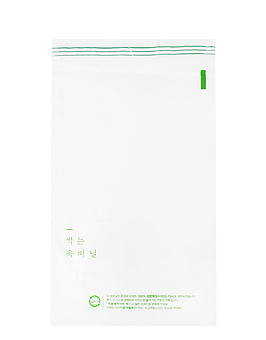 친환경 포장재 생분해 접착 속비닐 25x35+4 (100장)
