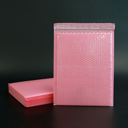 안전봉투 에어캡 뽁뽁이 봉투 26x32cm 핑크(10장)